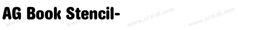 AG Book Stencil字体转换